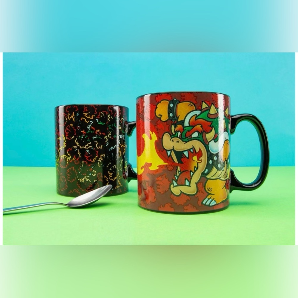 COPY - Super Mario Bowser XL Heat Change Mug Brand New